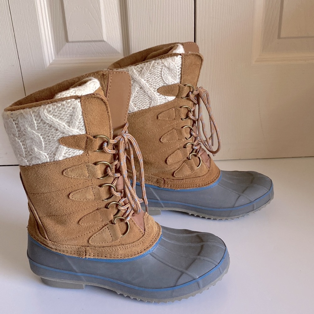 Khombu Cozy Tall PAC Duck Boots - Picture 3 of 8